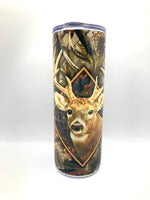 Camo Deer 20 ounce stainless steel Tumbler