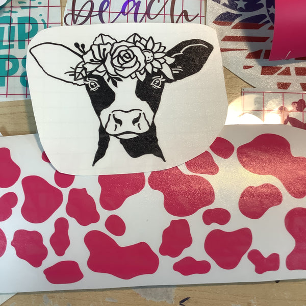 Aaa Flower cow with Cow print