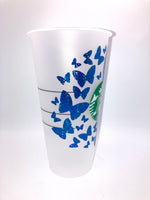 Sunflower and Butterflies 24 ounce Vinti SB cup